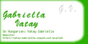 gabriella vatay business card